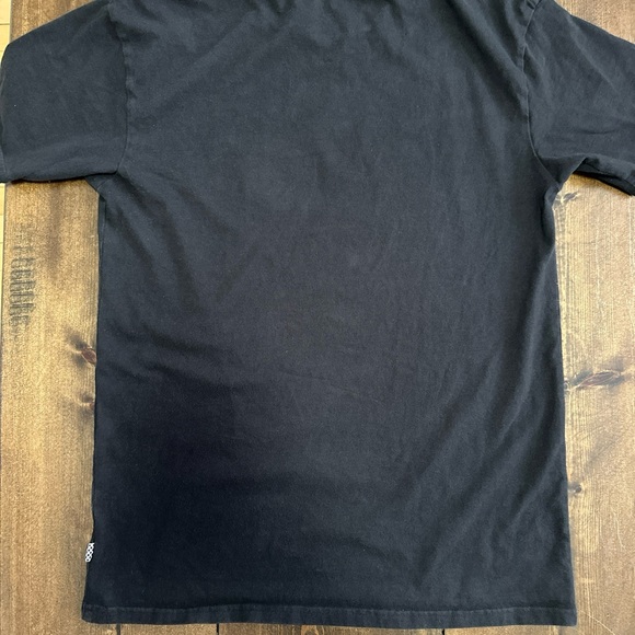 VANS Shirt Men SMALL Black Original Checkerboard Short Sleeve Tee Crew Neck - Picture 9 of 10